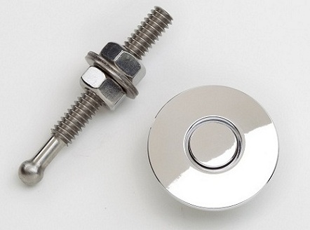 Quik-Latch Products QL-25-SP1.5 1.5 Diameter Polished Aluminum Mini Quick Release Latch